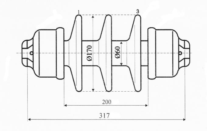 Insulator suspensi batang panjang L40BE200