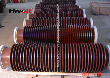 132KV Oil Type Transformers Hollow Core Insulator Tanpa Flange 4700mm Jarak Rambat