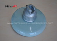 Abu-abu / Coklat / Putih Jenis Suspensi Isolator, Porcelain Disc Insulator Dengan CE / SGS