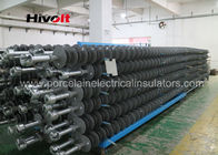1000kV 300kN Komposit Long Rod Insulator / Polymer Station Post Insulator Untuk Jalur EHV