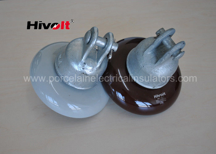 ANSI 52-1 Porcelain Suspension Insulator Anti Fog OEM / ODM Tersedia