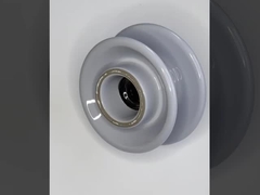 ANSI Standard 56-2 Porcelain Pin Insulator 33kv Dengan Semi Conductive Glaze