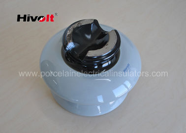 ANSI Standar 56-2 Porcelain Pin Insulator 33kv Dengan Semi Konduktif Glaze