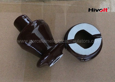 1KV 250A LV Insulator Keramik Bushing, Overhead Line Insulator Chocolate Brown