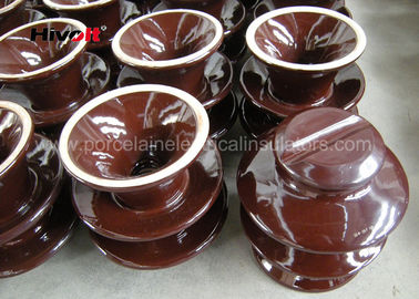 Insulator keramik tegangan tinggi profesional coklat / Grey warna porselen C-120